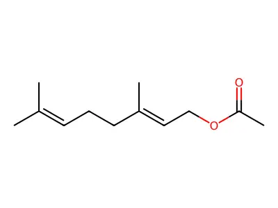 乙酸香叶酯 structure