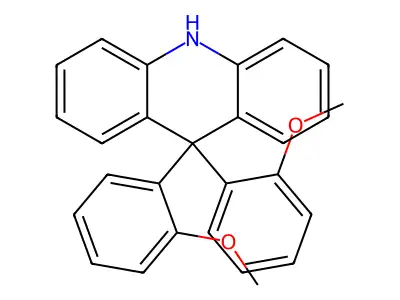 9,9-bis(2-methoxyphenyl)-10H-acridine structure