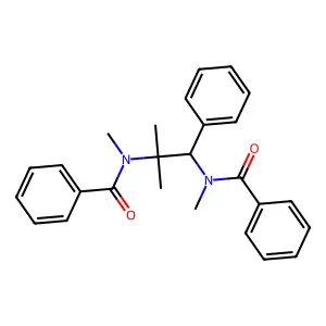 N,N'-(2-Methyl-1-phenylpropane-1,2-diyl)bis(N-methylbenzamide) structure