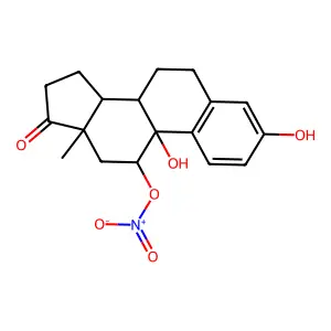 9-Hydroxyestrone-11-nitrate structure