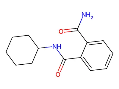 1,2-Benzenedicarboxamide, N-cyclohexyl- structure