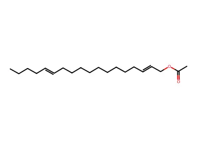 E,E-2,13-Octadecadien-1-ol acetate structure