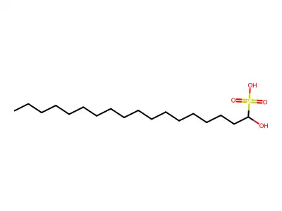 1-Hydroxy-1-octadecanesulfonic acid structure