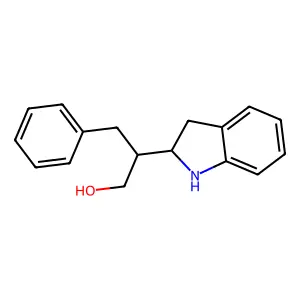 2-(2,3-Dihydro-1H-indol-2-yl)-3-phenylpropan-1-ol structure