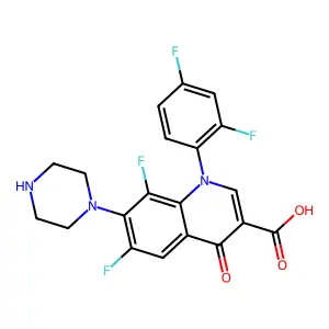 Quinolone der. structure