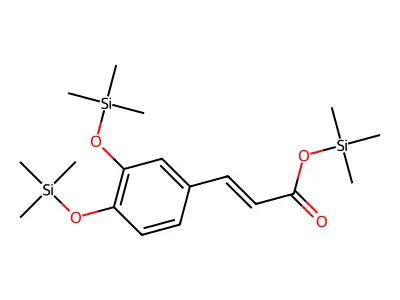Trimethylsilyl 3,4-bis(trimethylsiloxy)cinnamate structure
