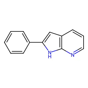 2-Phenyl-1H-pyrrolo(2,3-b)pyridine structure
