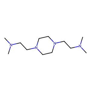 N,N,N',N'-四甲基哌嗪-1,4-二乙胺 structure