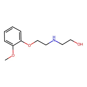 2-[[2-(2-Methoxyphenoxy)ethyl]amino]ethanol structure