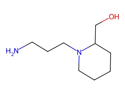 [1-(3-Aminopropyl)piperidin-2-yl]methanol structure