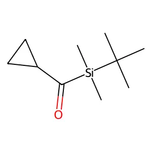 Silane, (cyclopropylcarbonyl)(1,1-dimethylethyl)dimethyl- structure