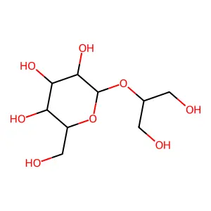2-Hydroxy-1-(hydroxymethyl)ethyl beta-D-glucopyranoside structure