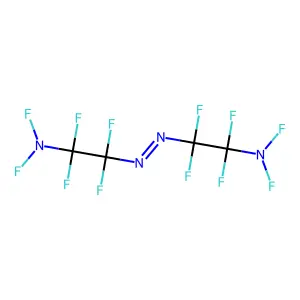Bis[2-(difluoroamino)-perfluoroethyl]diazene structure