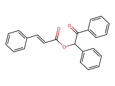 2-Propenoic acid, 3-phenyl-, 2-oxo-1,2-diphenylethyl ester structure