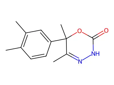 2H-1,3,4-Oxadiazin-2-one, 3,6-dihydro-5,6-dimethyl-6-(3,4-dimethylphenyl)- structure