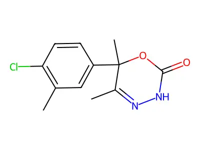 6-(4-Chloro-3-methylphenyl)-5,6-dimethyl-6H-1,3,4-oxadiazin-2-ol structure