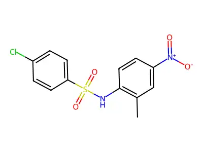 4-chloro-N-(2-methyl-4-nitrophenyl)benzenesulfonamide structure