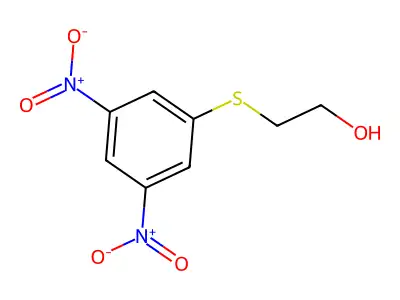 Ethanol, 2-[(3,5-dinitrophenyl)thio]- structure