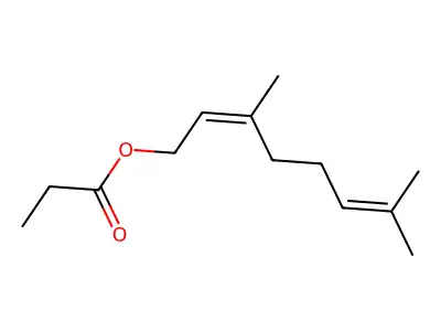 Neryl propionate structure