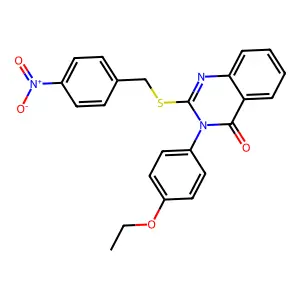 3-(4-Ethoxyphenyl)-2-((4-nitrobenzyl)thio)-4(3H)-quinazolinone structure