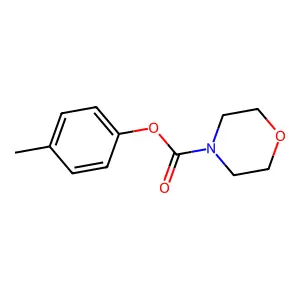Morpholine-4-carboxylic acid p-tolyl ester structure
