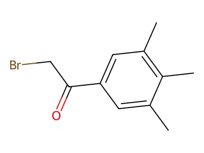 Ethanone, 2-bromo-1-(3,4,5-trimethylphenyl)- structure