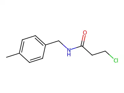 3-chloro-N-(4-methylbenzyl)propanamide structure