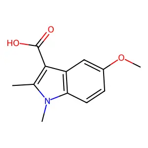 5-Methoxy-1,2-dimethyl-1H-indole-3-carboxylic acid structure