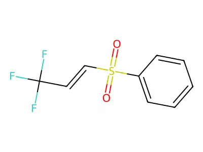 3,3,3-Trifluoro-1-(phenylsulphonyl)prop-1-ene structure