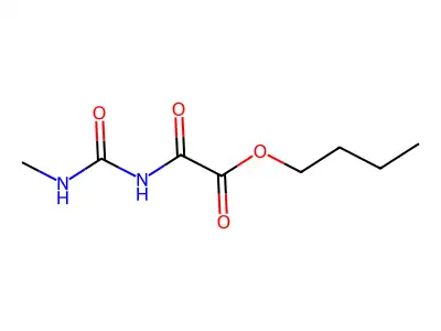 Acetic acid, (((methylamino)carbonyl)amino)oxo-, butyl ester structure
