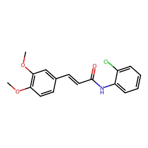 2-Propenamide, N-(2-chlorophenyl)-3-(3,4-dimethoxyphenyl)- structure
