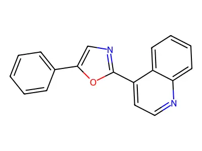 Quinoline, 4-(5-phenyl-2-oxazolyl)- structure