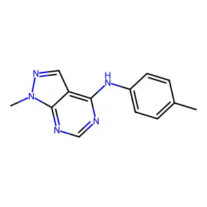 (4-Methylphenyl)(1-methylpyrazolo[4,5-e]pyrimidin-4-yl)amine structure