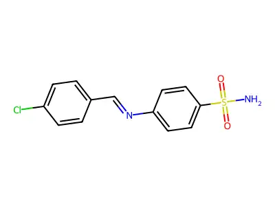 4-((4-Chlorobenzylidene)amino)benzenesulfonamide structure
