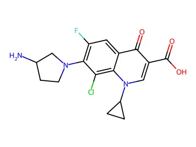 克林沙星 structure