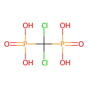 氯膦酸 structure