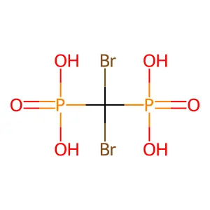 Methanedibromodiphosphonate structure