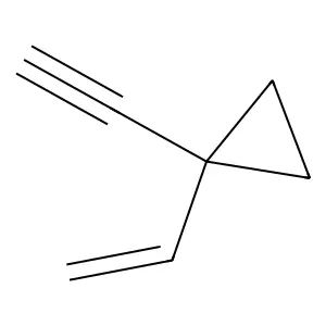 Cyclopropane, 1-ethynyl-1-ethenyl- structure