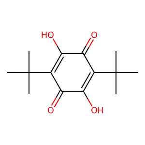 2,5-Di-tert-butyl-3,6-dihydroxycyclohexa-2,5-diene-1,4-dione structure
