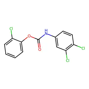 2-氯苯基 N-(3,4-二氯苯基)氨基甲酸酯 structure