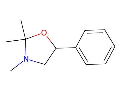 2,2,3-Trimethyl-5-phenyl-1,3-oxazolidine structure