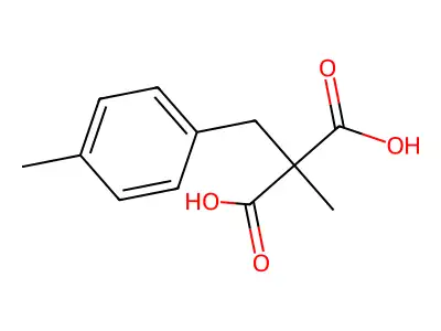 Propanedioic acid, methyl[(4-methylphenyl)methyl]- structure