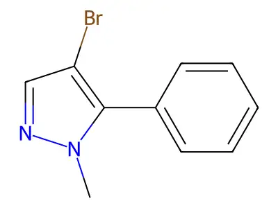 4-Bromo-1-methyl-5-phenyl-1H-pyrazole structure