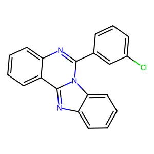 Benzimidazo[1,2-c]quinazoline, 6-(3-chlorophenyl)- structure