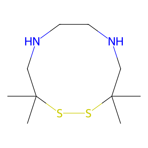 1,2,5,8-Dithiadiazecine, octahydro-3,3,10,10-tetramethyl- structure