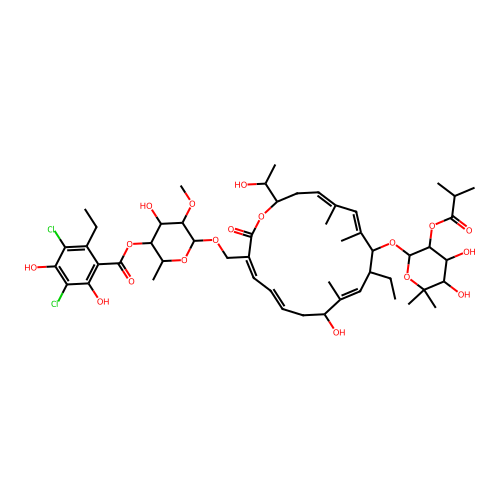 Tiacumicin C structure