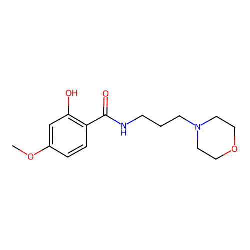 2-hydroxy-4-methoxy-N-(3-morpholin-4-ylpropyl)benzamide structure