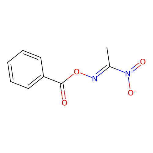 [(E)-1-nitroethylideneamino] benzoate structure
