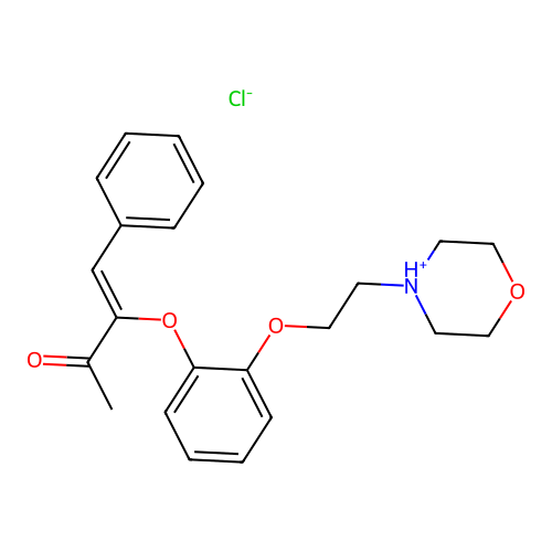 3-Buten-2-one, 3-(2-(2-morpholinoethoxy)phenoxy)-4-phenyl-, hydrochloride, (Z)- structure