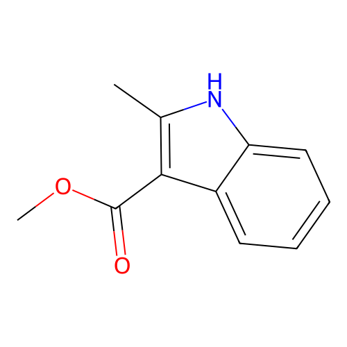 Methyl 2-methyl-1H-indole-3-carboxylate structure